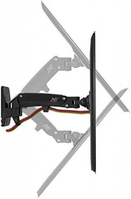 Ергономична гъвкава стойка за стена с едно удължение (17"-27")