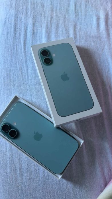 iPhone 16 Teal 128 GB – Nou – Baterie 100%