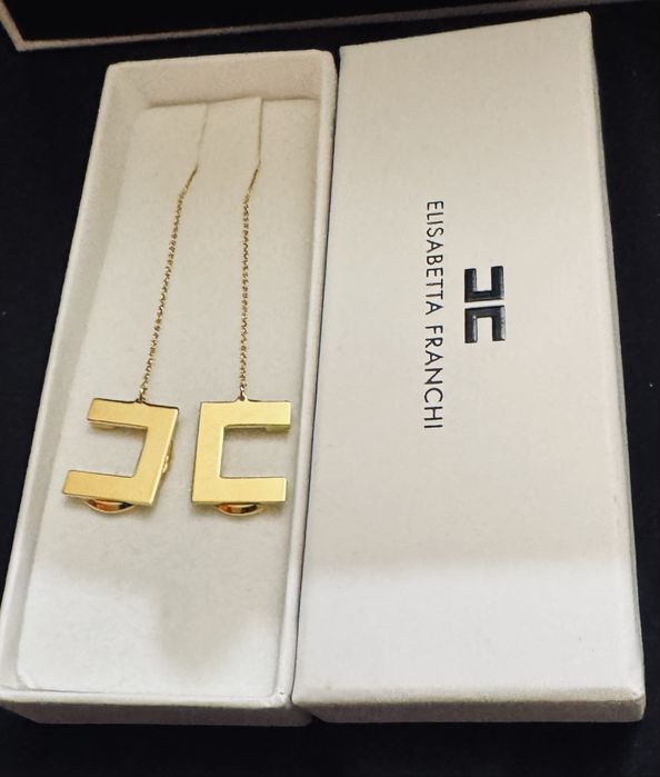 ELISABETTA FRANCHI Оригинални обеци, купени за 220€, продават се 140€