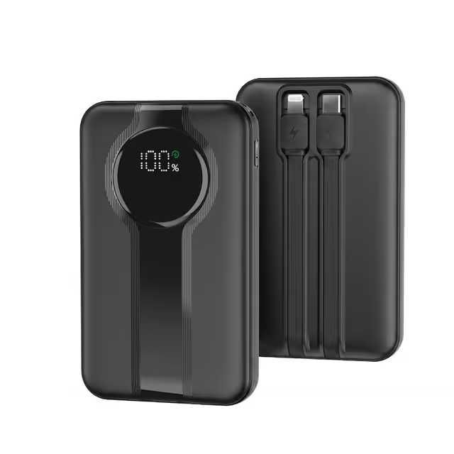 Oferta! Baterie Portabila 20000maH - USB-C - incarcare rapida - cu display LCD !