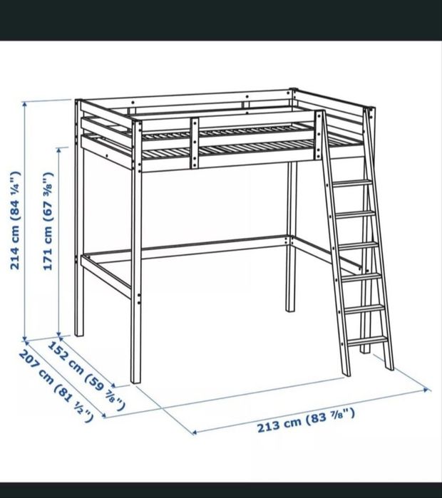 Vand pat supraetajat Stora 1400 x 2000
