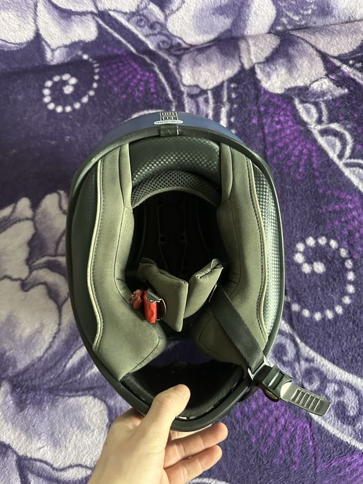 Cască moto integrală albastru