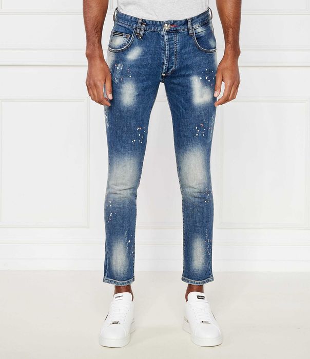 PHILIPP PLEIN оригинални сини мъжки дънки размер 40