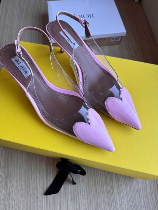 Alaïa coeur розови обувки