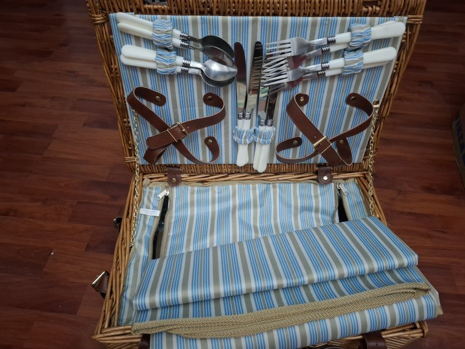 Cos picnic Bremen Madison Park, 4 persoane, elegant, patura inclusa, 46 x 30 x 21 cm