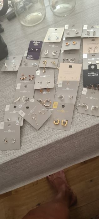 Сребърни бижута. Обеци, пръстени с камъни!