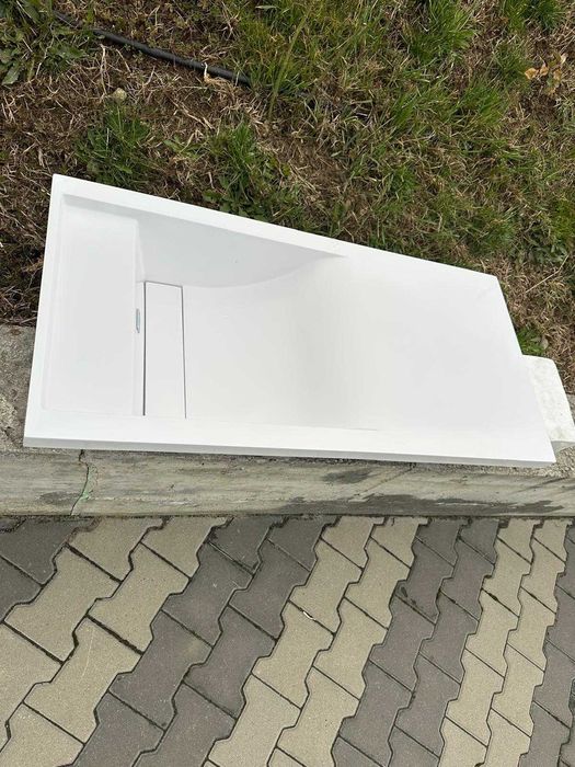 Lavoar compozit mineral, montaj semi-incastrat, 100x47 cm