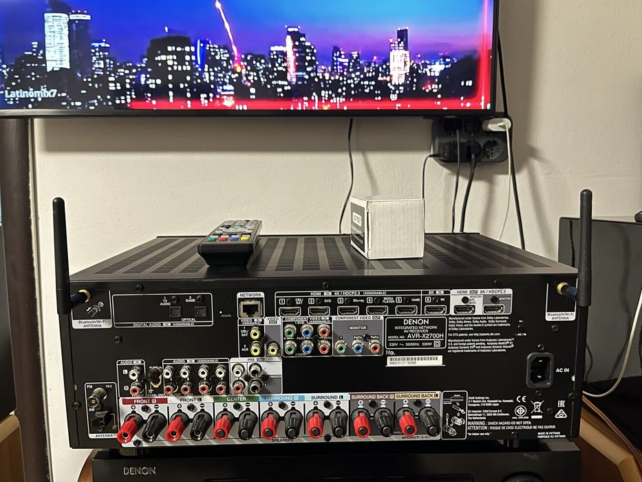 Denon Avr X2700H :8k/7.2/Atmos/Buetooth/Wifi/Airplay /Spotify/Usb etc.