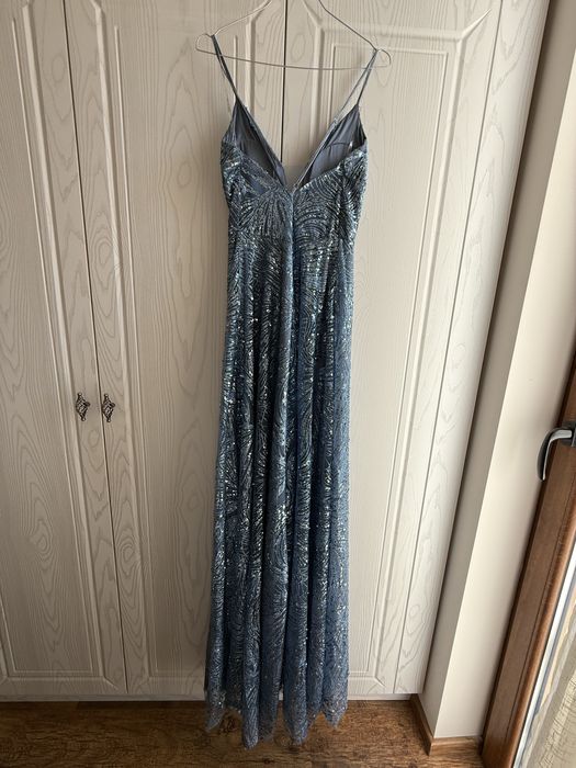 Официална дълга рокля с пайети