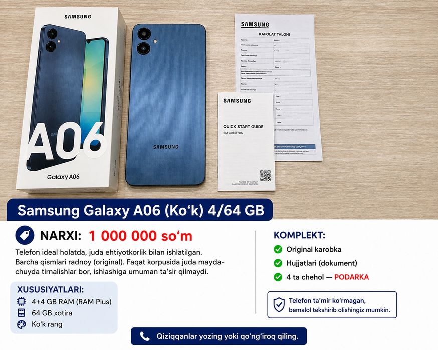 Samsung a 06 4/64