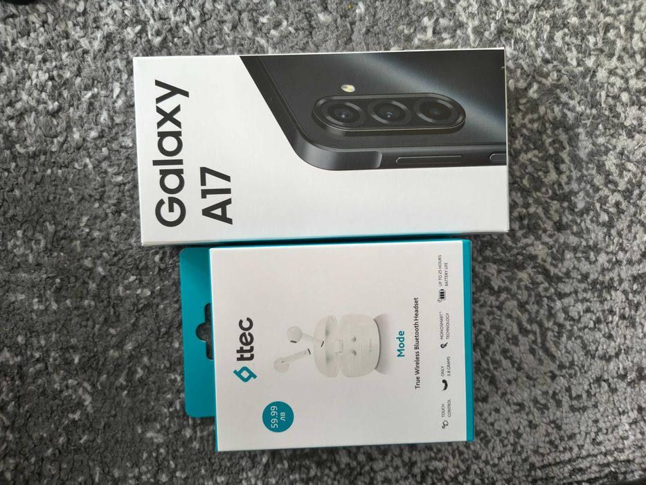 Samsung A17 black 128 GB + слушалки
