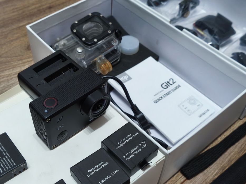 Cameră de acțiune GitUP Git2 | Stabilizare | 3 Baterii |