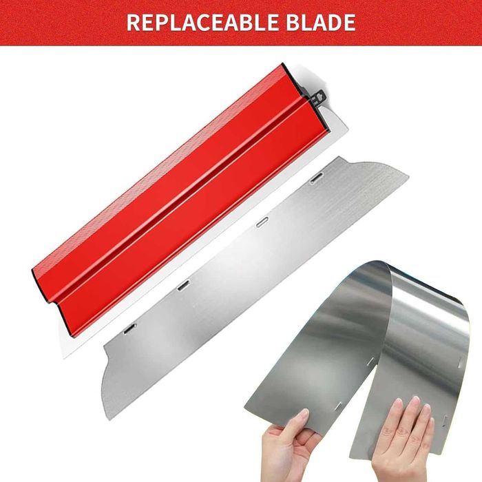 Set 4 gletiere otel inoxidabil – 25, 40, 60, 80 cm, maner – 0.8-1.3 m