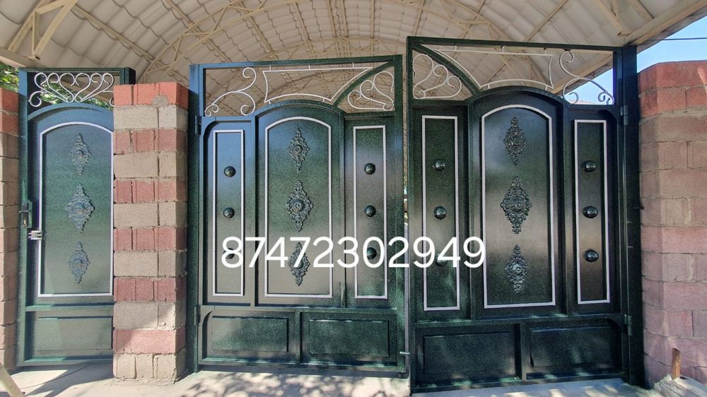 Покраска ворот 》