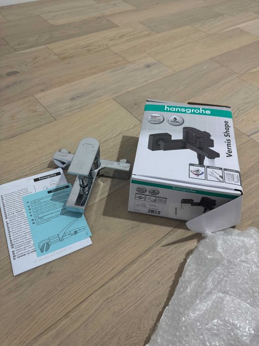 2 Seturi de dus cu baterie hansgrohe argintii