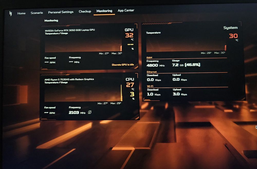 laptop Acer Nitro v15 fullbox