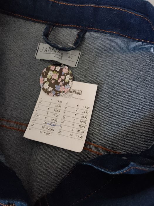 Jachetă denim Janina mărime mare 54
