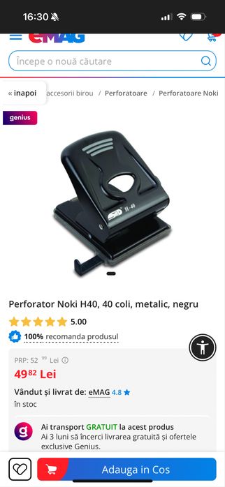 Perforator metalic STD Deluxe H-30