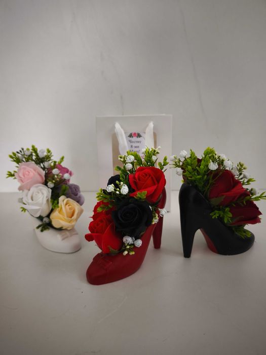 Луксозна кутия със сапунени рози