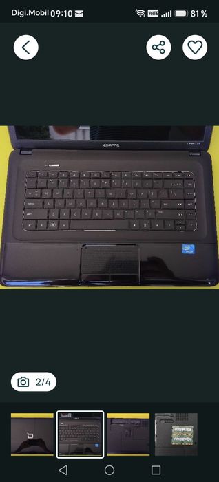 Laptop Compaq cq 58