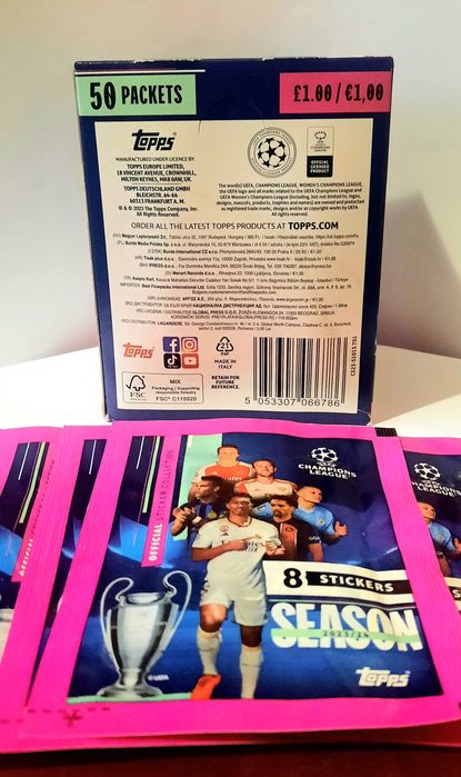 2 cutii CL 23 - 24 Topps CL 23 - 24