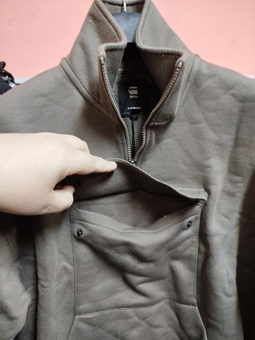 Оригинален мъжки суичър G-Star Raw Double Pocket S M L нов Loose блуза