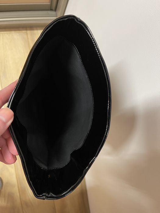 Vand cizme negre piele naturala lacuita