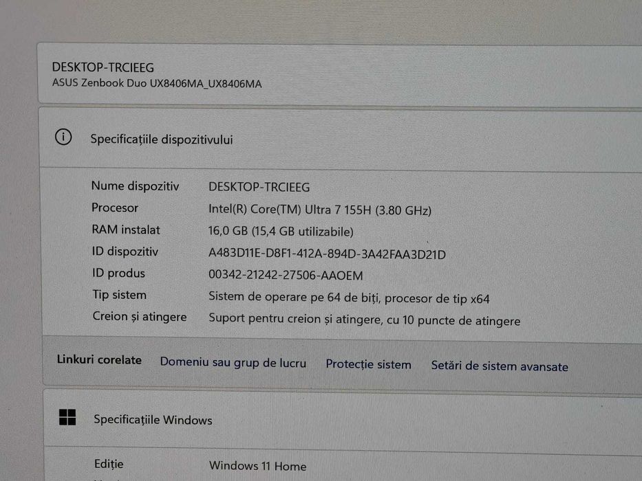 ASUS Zenbook Duo 14 OLED - Impecabil