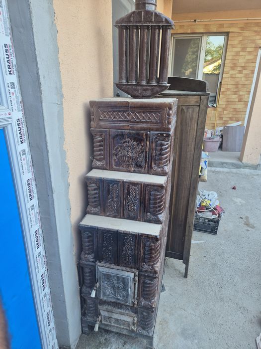 Sobă  teracotă cu 5 rânduri
