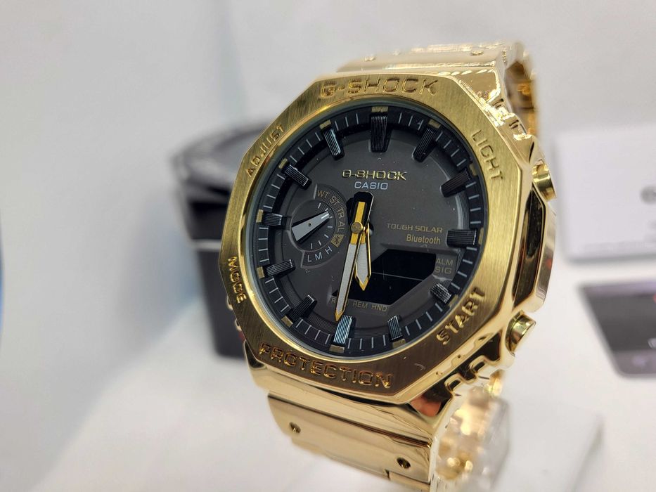 Ceas Sport Barbati  Casio g shock Full METAL gold GM B2100D Nou, Garantie 2 ani