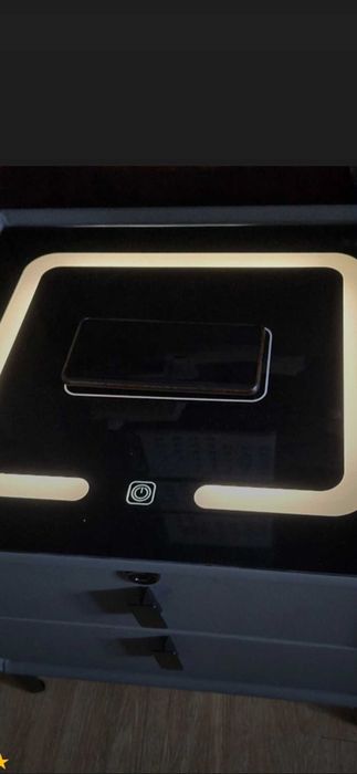 Smart нощно шкафче M3124, LED, Bluetooth , безжично зареждане 120€