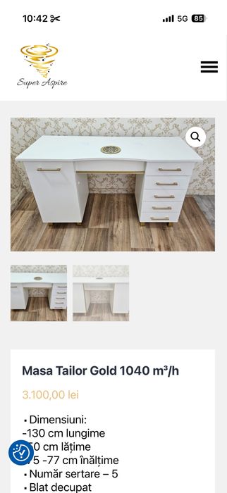 Vand masa manichiura aproape noua