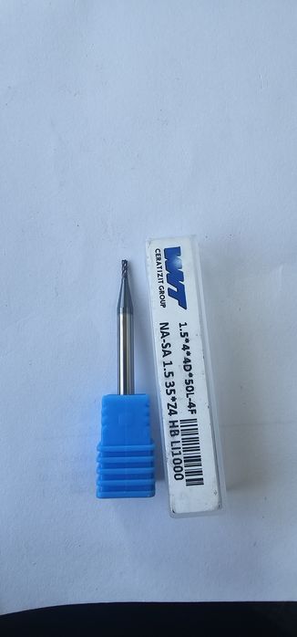 Твърдосплавни фрези ф1 и ф1.5 със 4 пера Немски