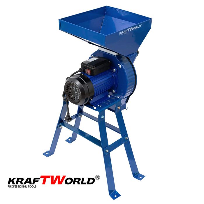 Фуражомелка KraftWorld 3.9kW Комплект с 4 Сита – Ярмомелка