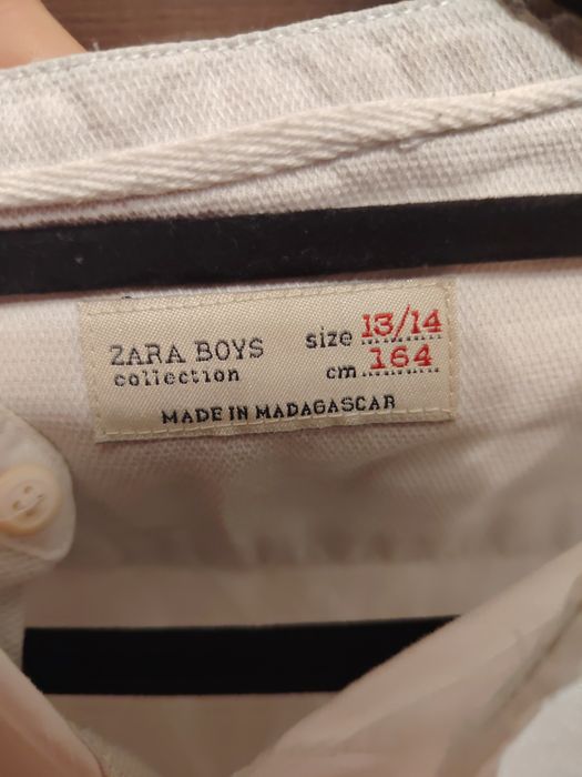 Camasa Alba Zara băieți marimea 164