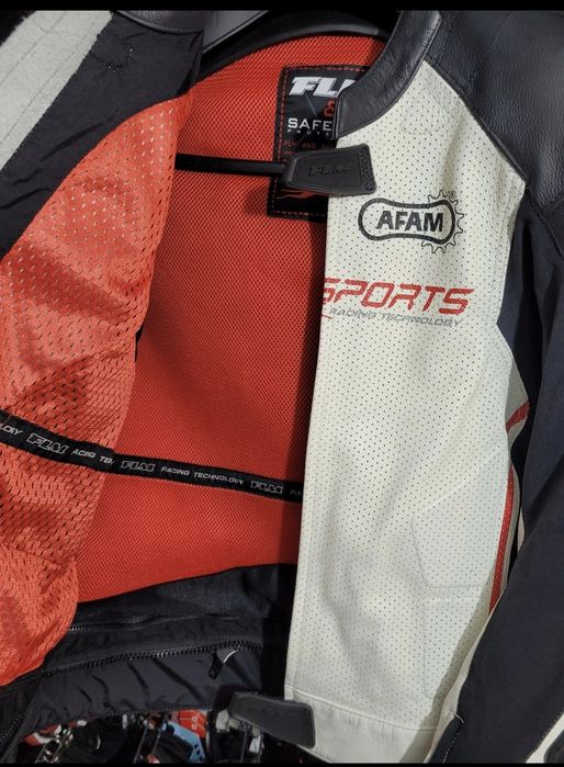 .. Geaca moto piele naturala FLM Sports Combi 1.0 - ABSOLUT NOUA - 54