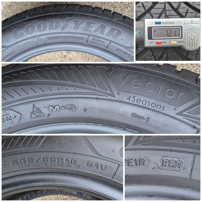 O bucată 205/55 R16 M+S iarnă - una Dunlop Goodyear