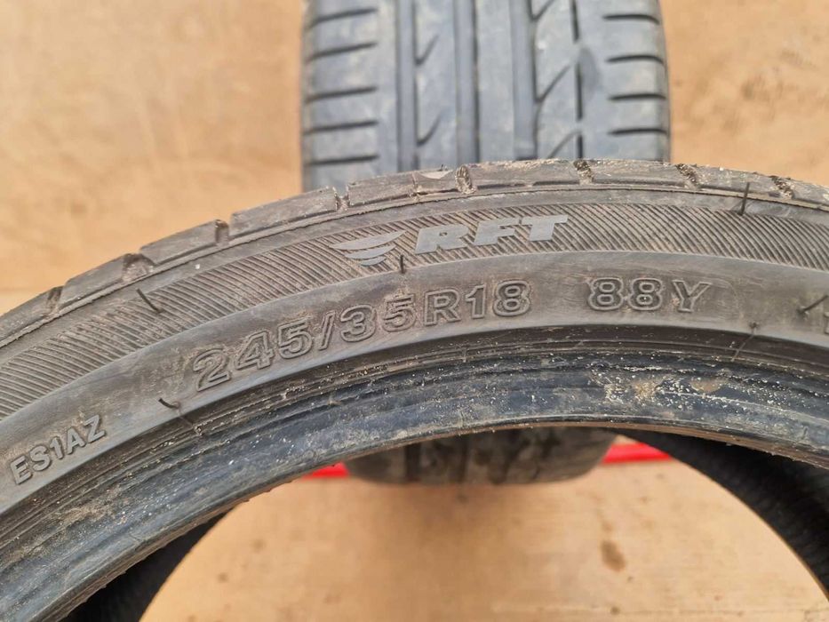 2 Bridgestone R18 245/35 Летни гуми Runflat  DOT4620