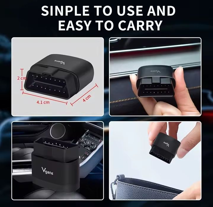 Нов OBD2 Автодиагностичен скенер Vgate iCar 2S PRO Bt5.3+ кодинг+All phone OS, Upgradable from Vgate