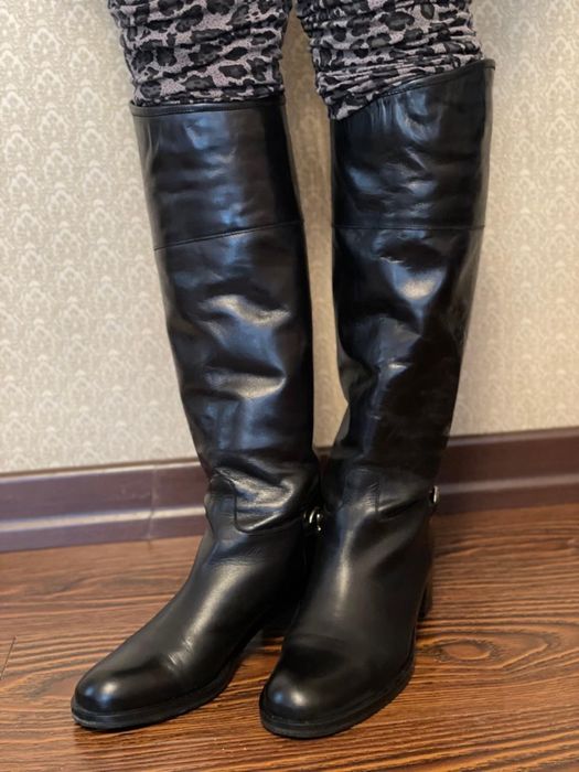 Сапоги кожаные 39 размер