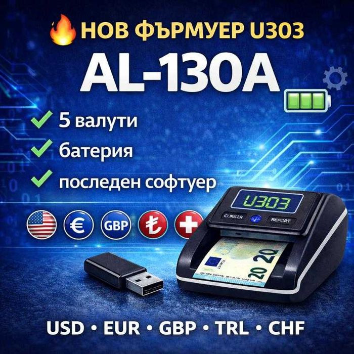 Професионален UV детектор за банкноти – Бърза и сигурна проверка на па