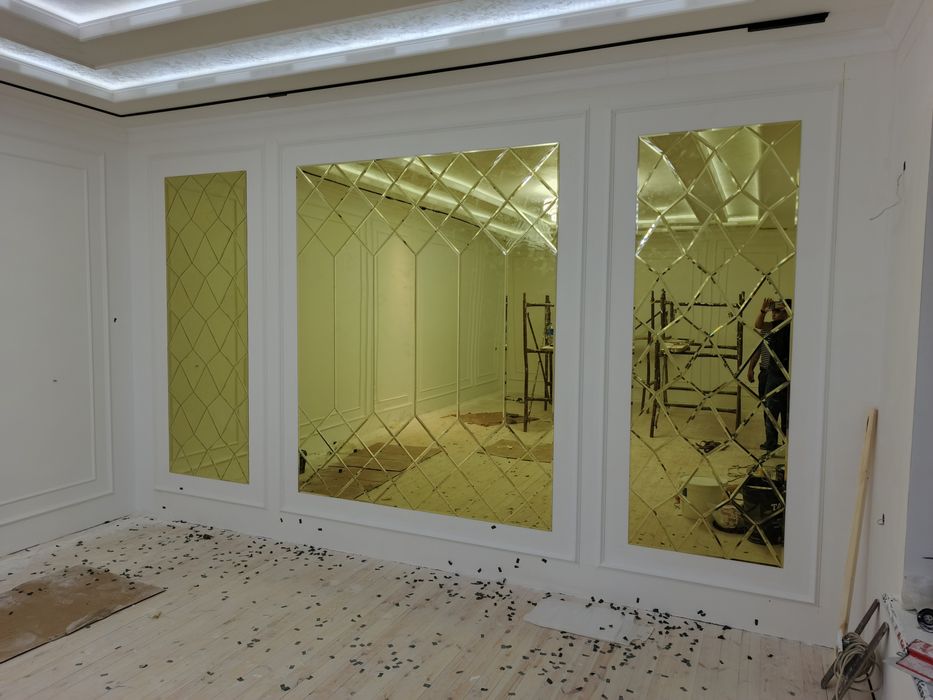 Декоративные зеркала. Ромбик