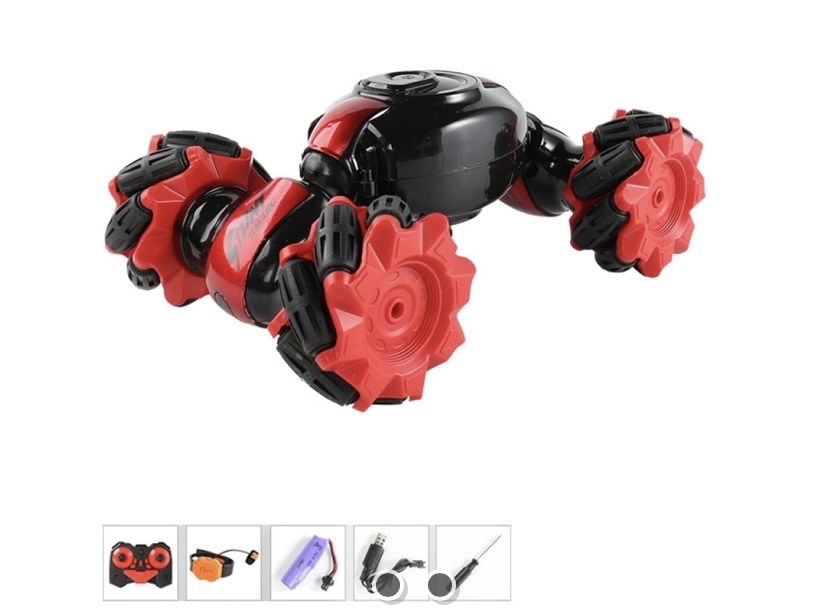 Masinuta de cascadorie cu telecomanda si ceas