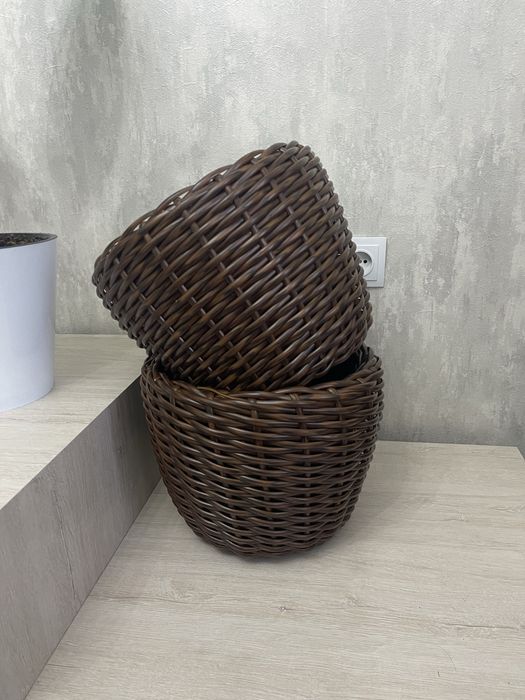 Плетеные корзины ручной работы из ротанги !