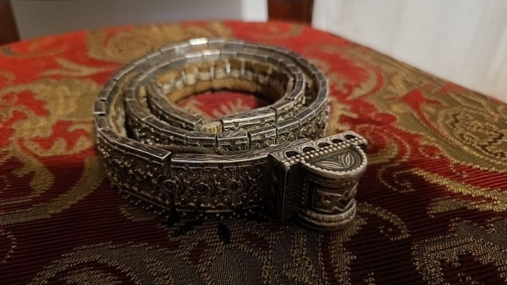 Серебряный пояс старинный