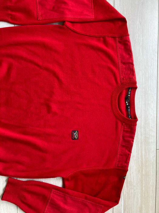 Paul & Shark мъжки червен пуловер вълна и акрил размер XL