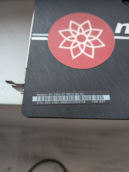 Placa Video MSI Rx 5500XT 8GB