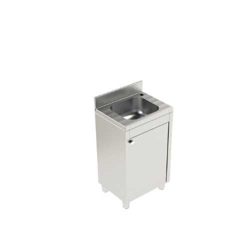 Шкаф с мивка инокс  L500 SR-02