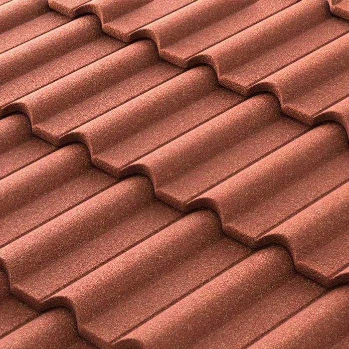 Композитная черепица Metrotile, Профиль-Gallo, Цвет-Terracotta