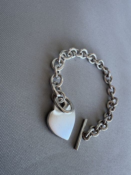 Bratara din argint cu charm inima
